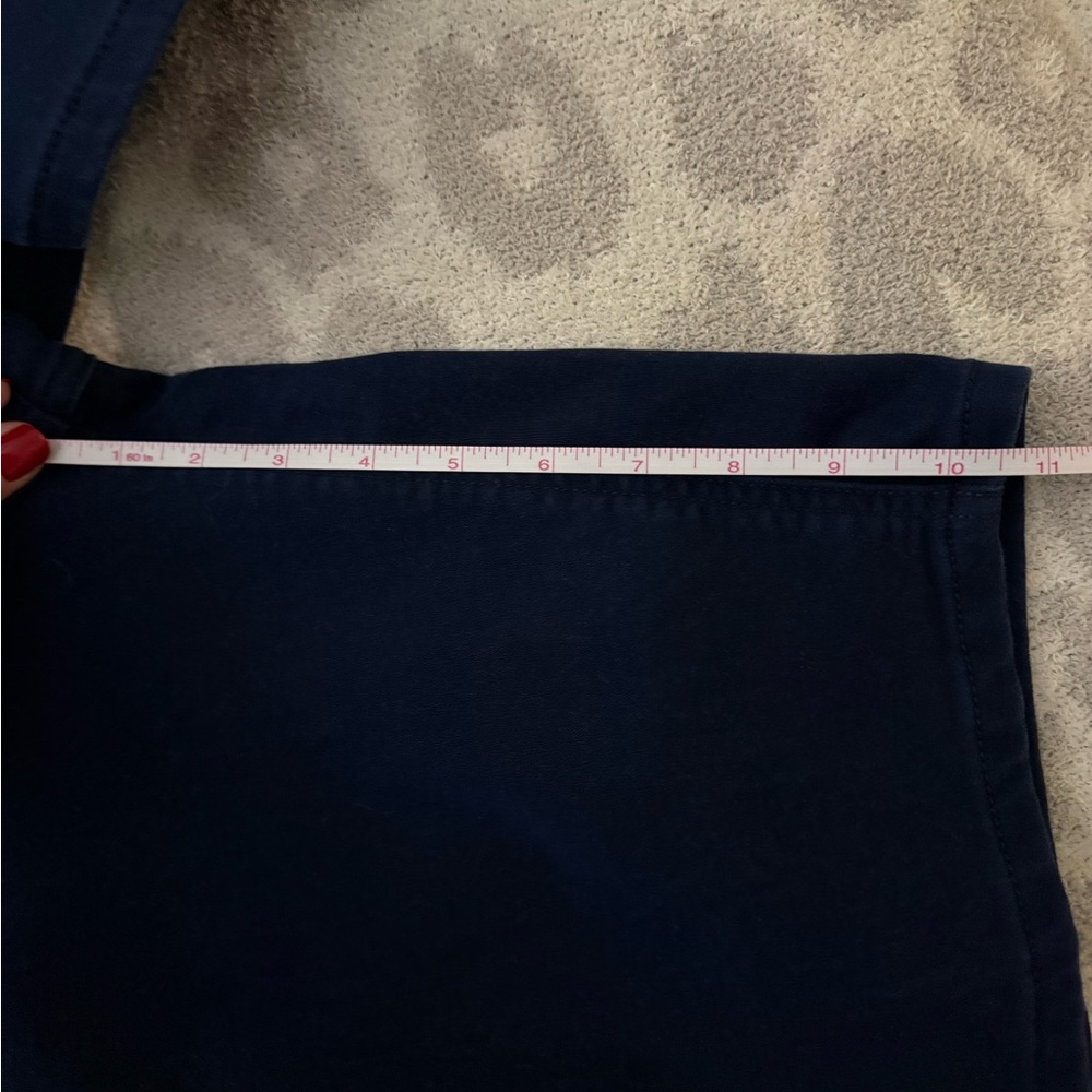 Liz Claiborne Dark Navy Stretch Mid Rise Bermuda Sara Shorts - Picture 4 of 5